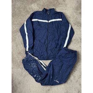 Vintage‎ Mens Sport Suit Nike 90s Windbreaker Embroidered Y2K Swoosh , Size L